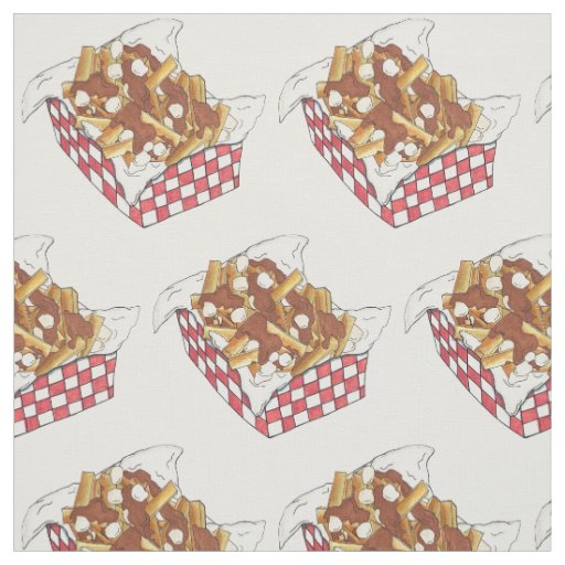 Poutine Quebec Canada Canadian Food French Fries Fabric