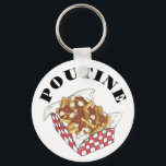 Poutine Quebec Canada Canadian Food French Fries  Keychain<br><div class="desc">Design features an original marker illustration of poutine,  a dish popular in Quebec,  Canada,  and featuring french fries topped with cheese curds and brown gravy. Ideal for your favourite foodie!</div>