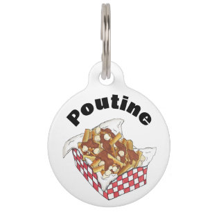 Poutine Quebec Canada Canadian Food French Fries Pet ID Tag