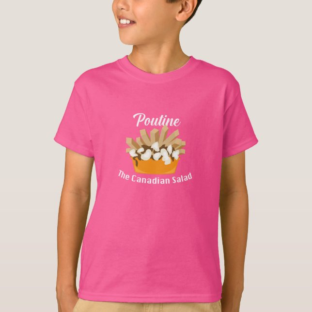 Poutine, The Canadian Salad - Kids' Basic T-Shirt (Front)