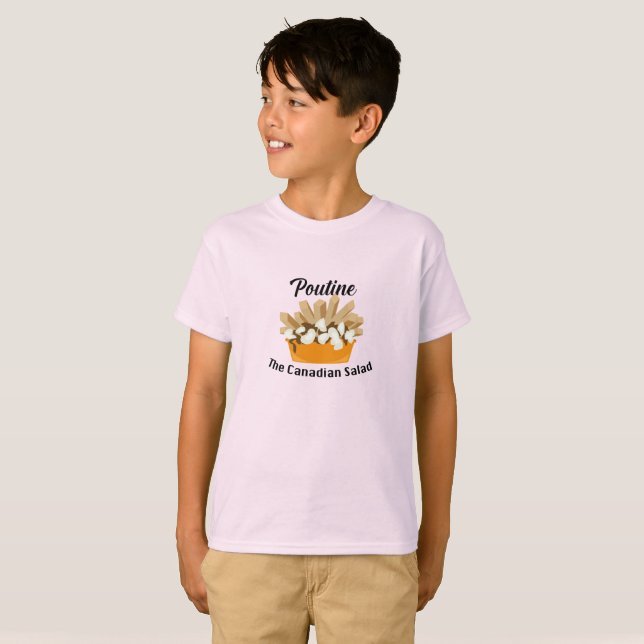 Poutine, The Canadian Salad - Kids' Basic T-Shirt (Front Full)