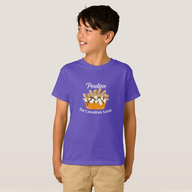 Poutine, The Canadian Salad - Kids' Basic T-Shirt (Front Full)