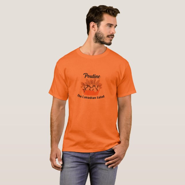 Poutine, The Canadian Salad - Men's Basic T-Shirt (Front Full)