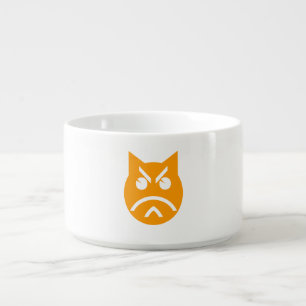 Pouting Emoji Cat Bowl