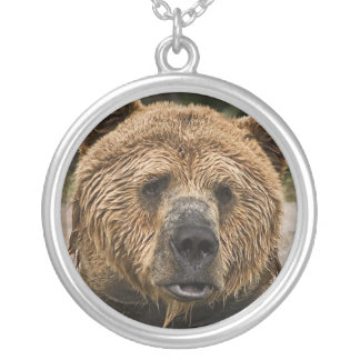 Pouty Bear Silver Plated Necklace
