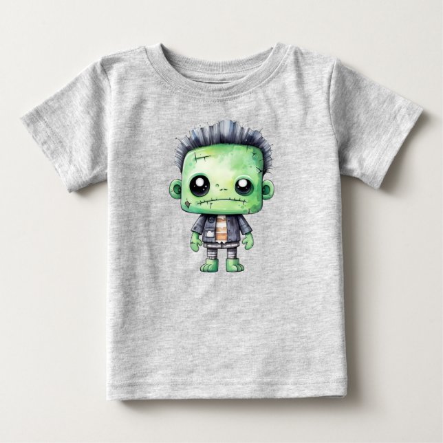 Pouty Frankenstein Baby T-Shirt (Front)