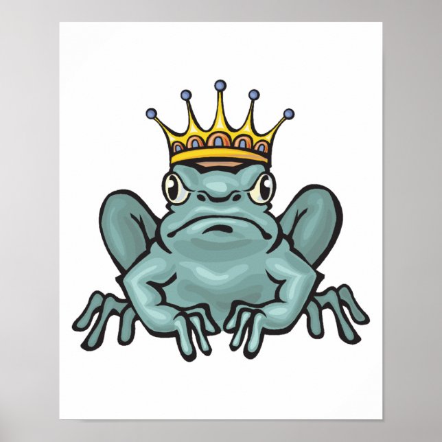 pouty prince frog poster (Front)