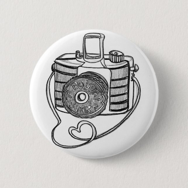 POUVA LOVE BY VOL25 PINBACK BUTTON (Front)
