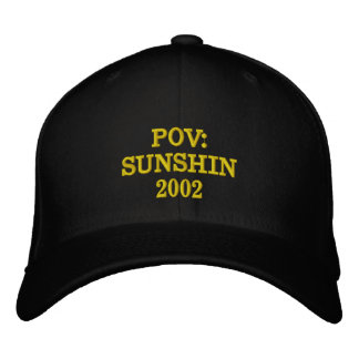 POV SUNSHIN 2002 Embroidered Black  Baseball Cap