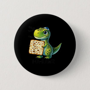 Pover Maror Ma-roar Dinosaur Funny Pesach Toddler  Button