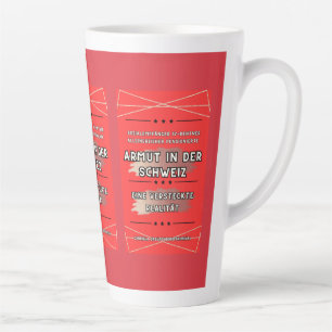 "Poverty in Switzerland: a hidden reality"** Latte Mug