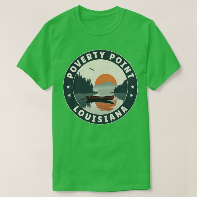 Poverty Point Reservoir Louisiana Sunset TShirt (Design Front)
