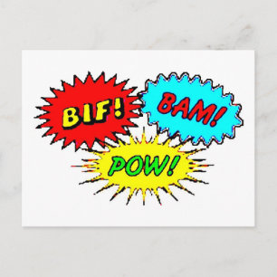 Pow Bif Bam Postcard