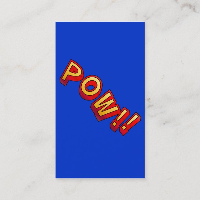 POW!! BUSINESS CARD (Front)