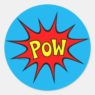 Pow! Classic Round Sticker
