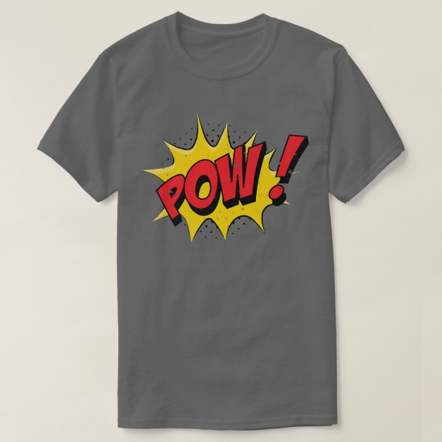 POW  Comic Book Cartoon Funny Pop Art  T-Shirt (Design Front)