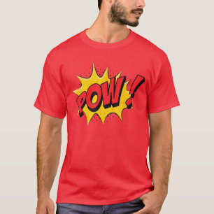 POW Comic Book Cartoon Funny Pop Art vintage T-Shirt