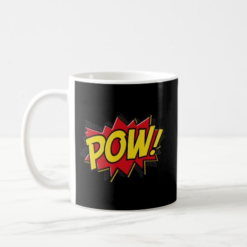 Pow Comic Book Font Action Hero Bam Bang Boom Pow Coffee Mug