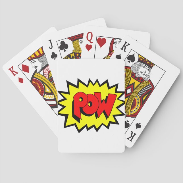 POW - Comic Book Pop Art Poker Cards (Back)