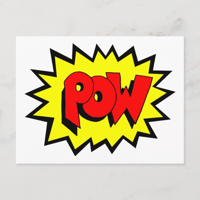 POW - Comic Book Pop Art Postcard (Front)