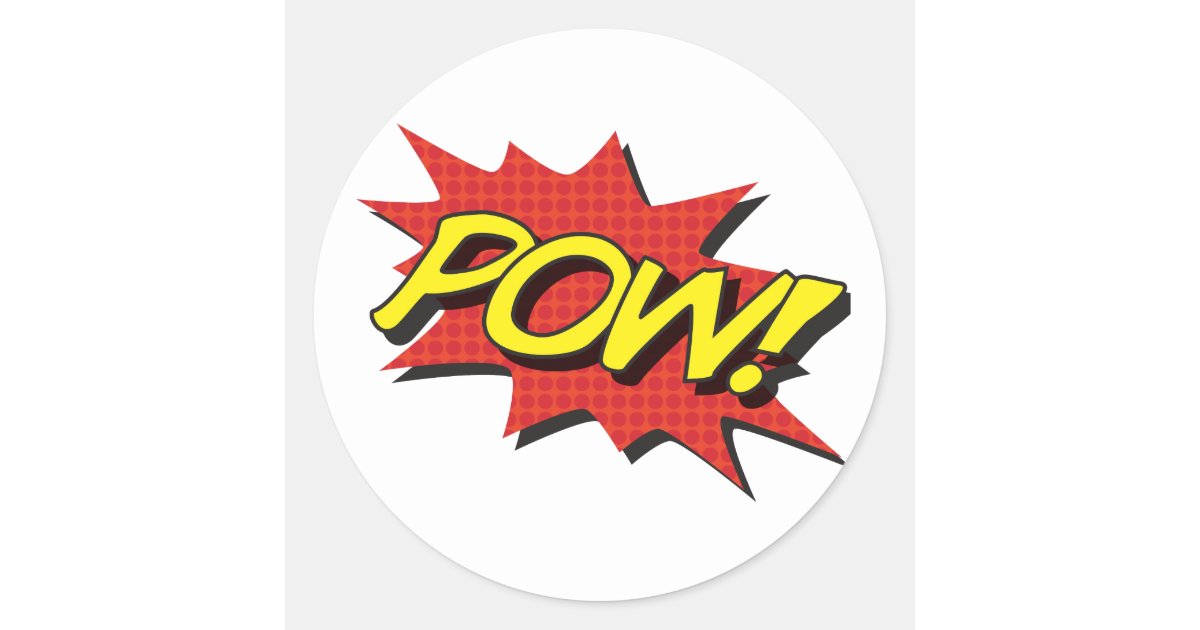 Pow! Comic Book Stickers 