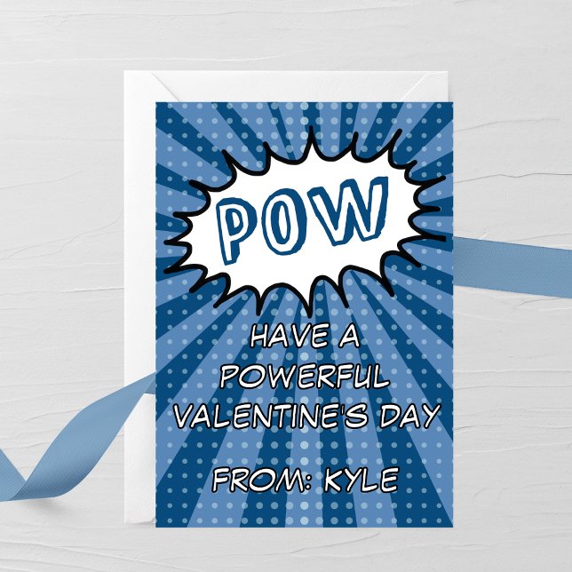 POW Comic Book Valentine’s Day Card (Creator Uploaded)