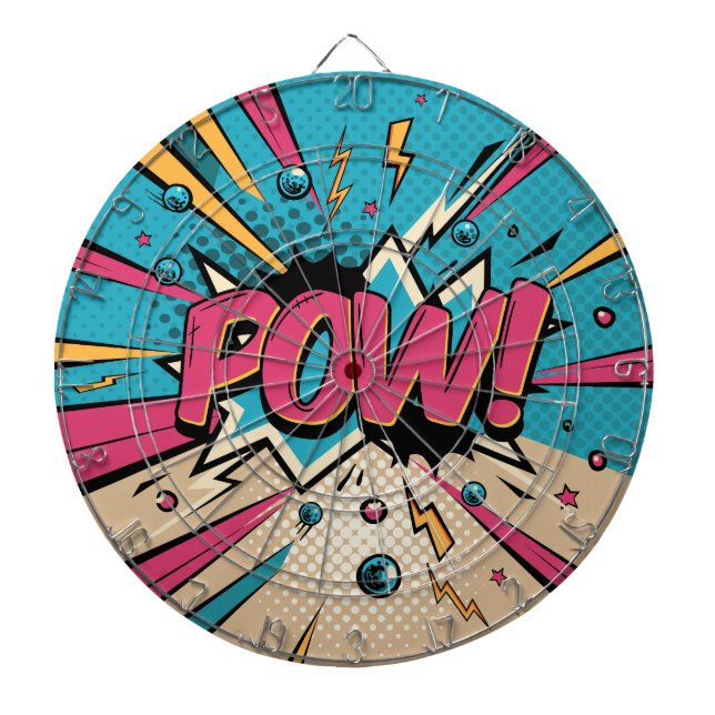 Pow  Comic Dart Board (Front)