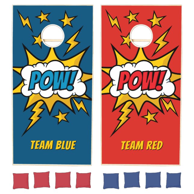 Pow Comic Sound Effect Cornhole Set (Set)