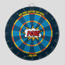 Pow Comic Sound Effect Dartboard with Custom Text