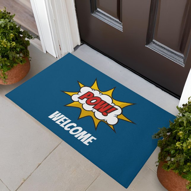 Pow Comic Sound Effect Doormat (Creator Uploaded)