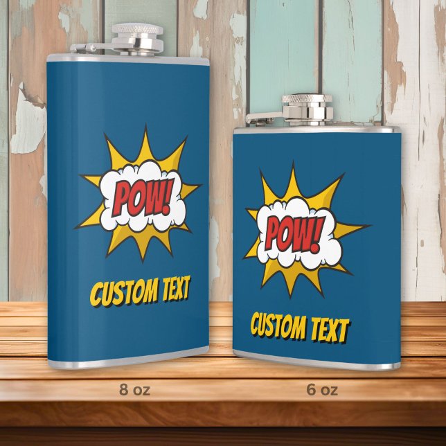 Pow Comic Sound Effect Flask (Creator Uploaded)