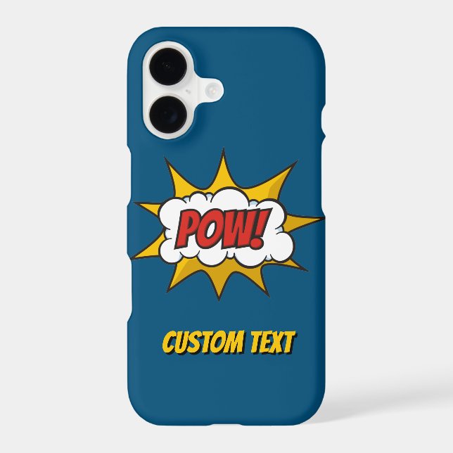 Pow Comic Sound Effect Iphone Case (Back)