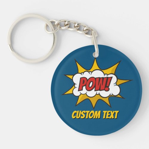 Pow Comic Sound Effect Keychain