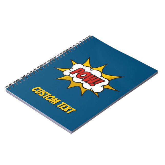 Pow Comic Sound Effect Notebook (Left Side)