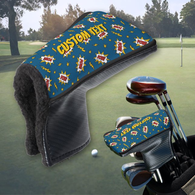 Pow Comic Sound Effect Pattern Golf Head Cover (Creator Uploaded)