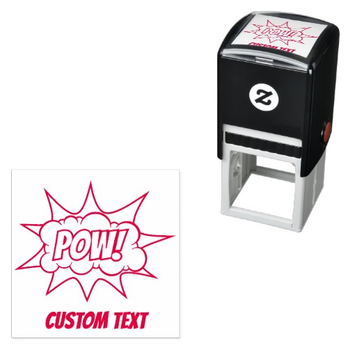 Pow Comic Sound Effect Self_inking Stamp