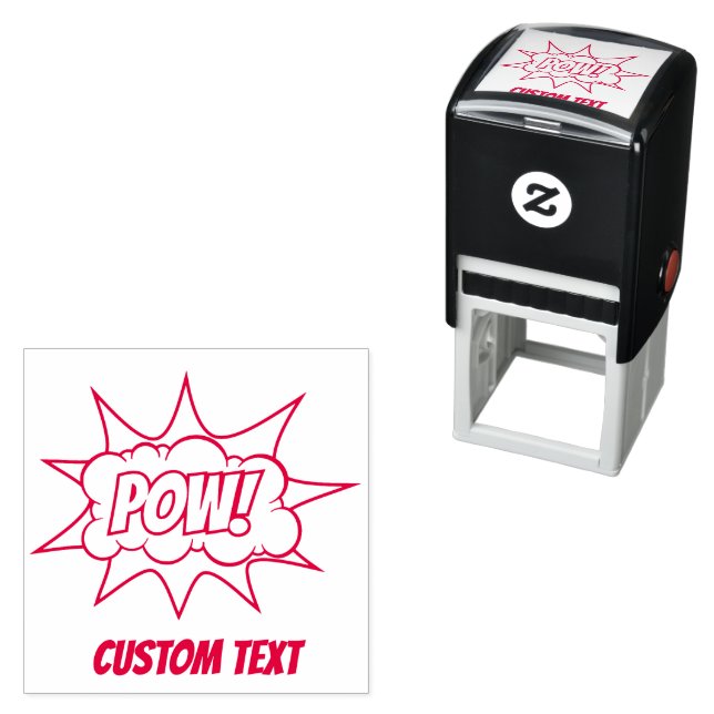 Pow Comic Sound Effect Self-inking Stamp (In Situ)