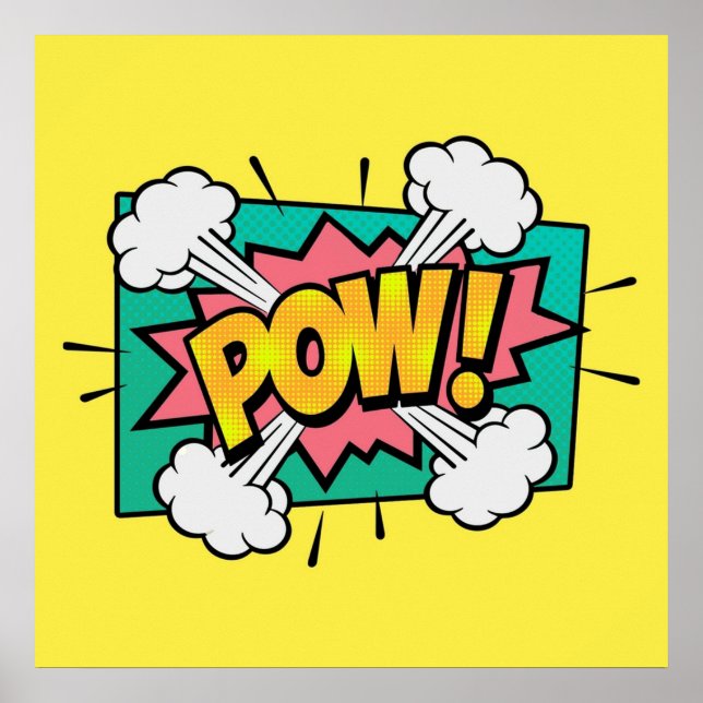 Pow comic speech bubble poster (Front)