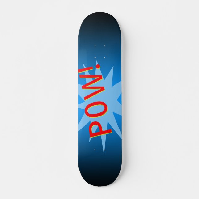Pow Designed Skateboard Deck (Front)