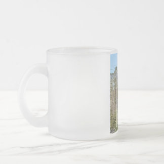 Pow Flag over America Frosted Glass Coffee Mug