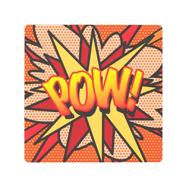 POW Fun Retro Comic Book Pop Art (Front)