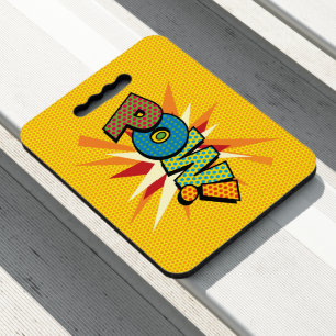POW Fun Retro Comic Book Pop Art Seat Cushion
