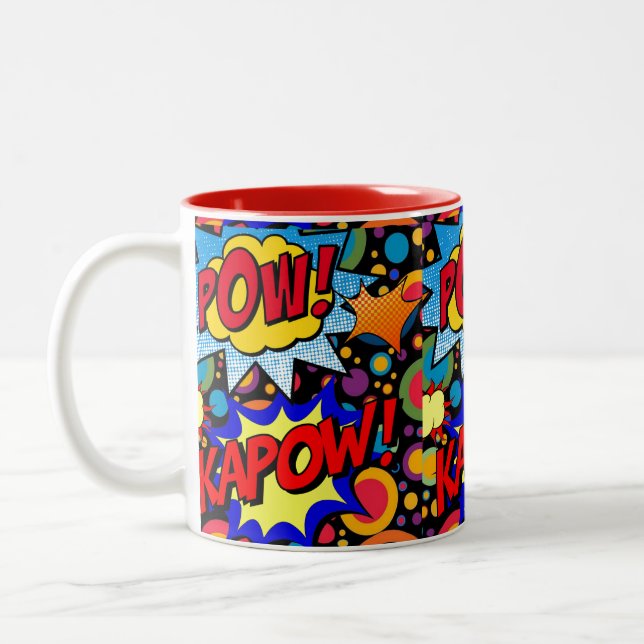 Pow Kapow Colorful Colors  Mug (Left)