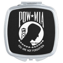 POW MIA American Military Heroes Prisoners of War Compact Mirror