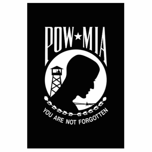 POW MIA American Military Heroes Prisoners of War Cutout