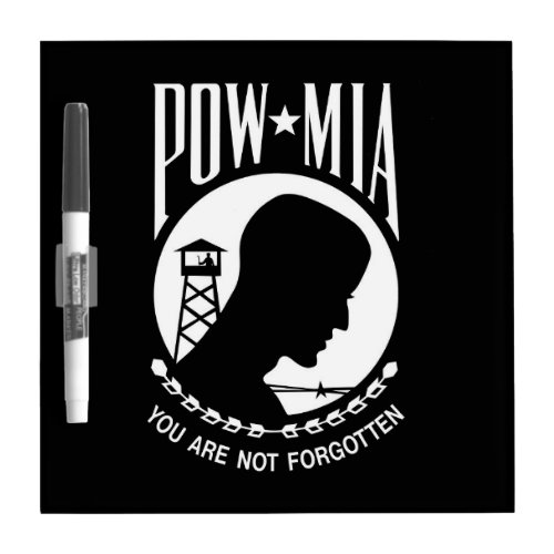 POW MIA American Military Heroes Prisoners of War Dry Erase Board