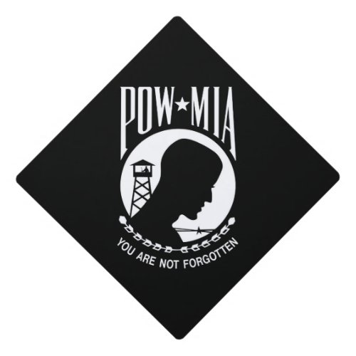 POW MIA American Military Heroes Prisoners of War Graduation Cap Topper