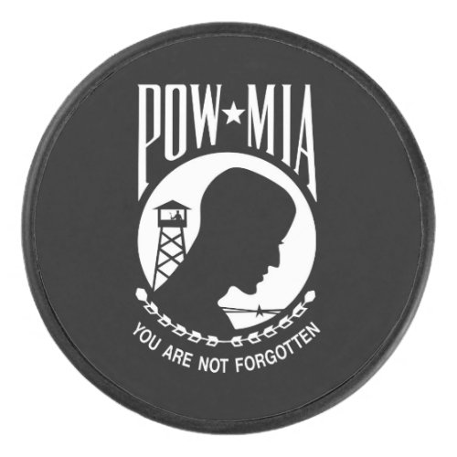 POW MIA American Military Heroes Prisoners of War Hockey Puck
