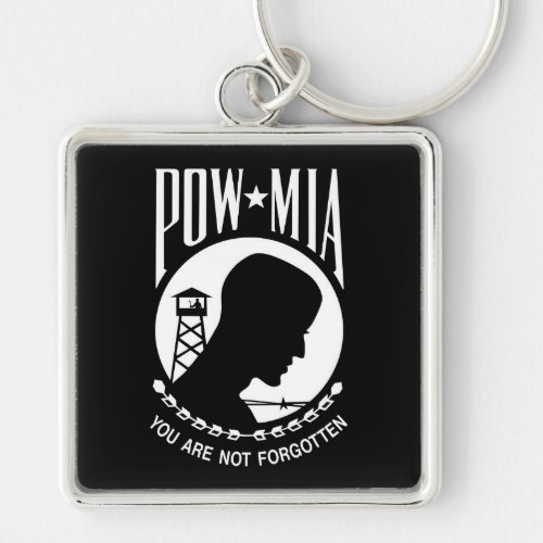 POW MIA American Military Heroes Prisoners of War Keychain