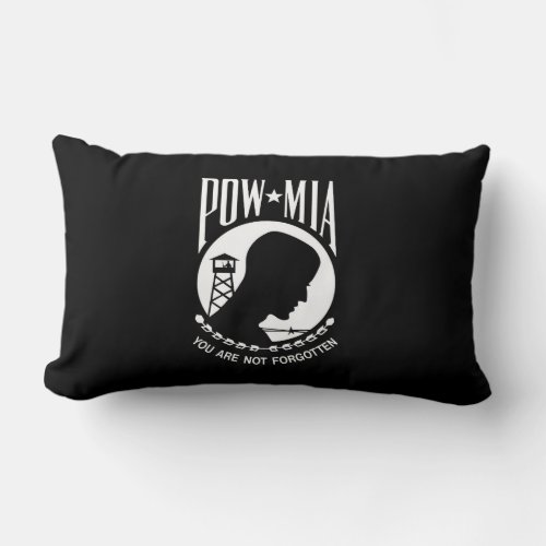 POW MIA American Military Heroes Prisoners of War Lumbar Pillow